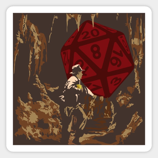 Indiana Jones and the Dice of Doom Sticker by stevegoll68